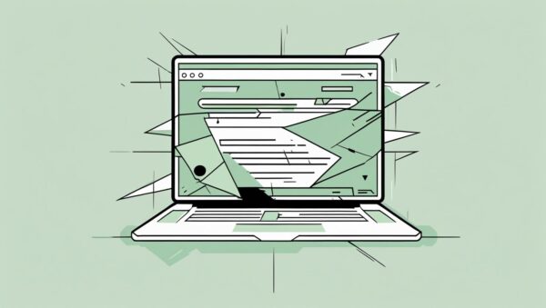 Computer screen shattering represents root CA distrust